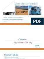 Hypothesis Testing