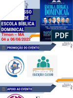 5º Congresso Estadual de Escola Bíblica Dominical - 2022 - Seminário Pr Damasceno