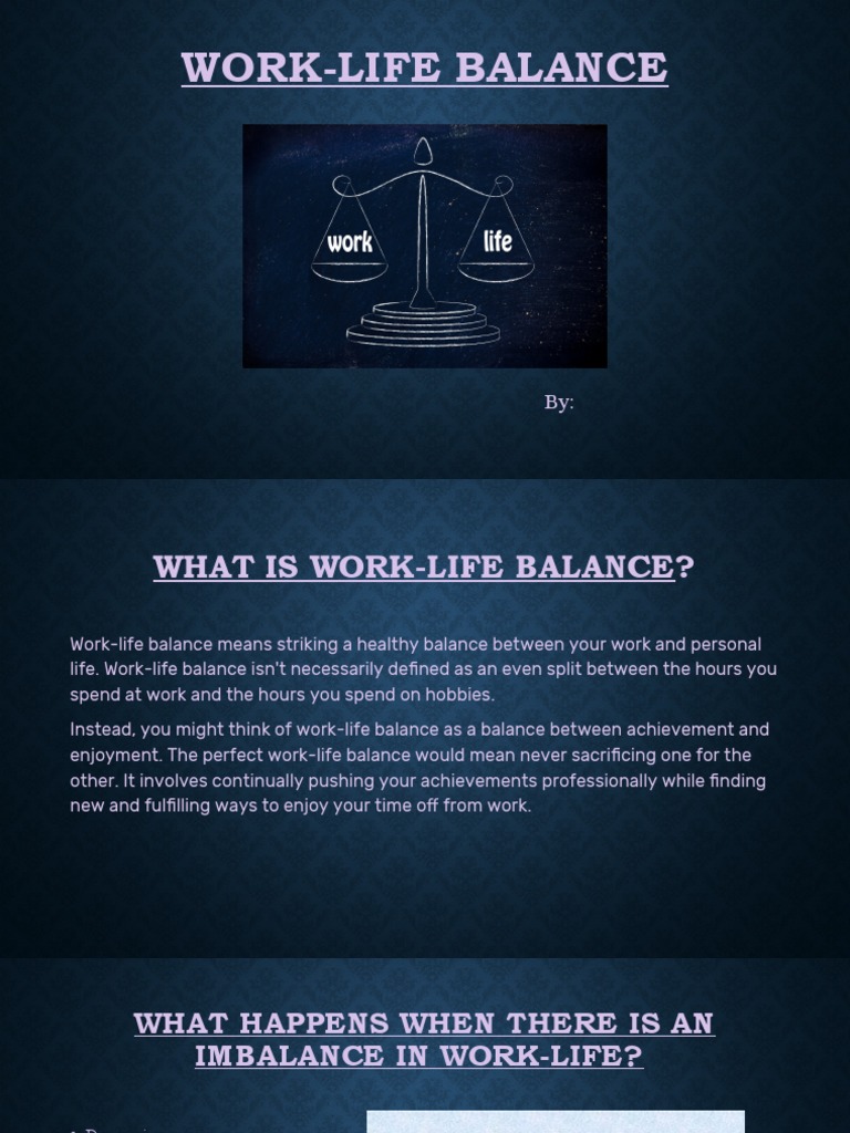 Achieving Work-Life Balance | PDF | Self-Improvement | Lifestyle