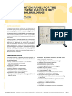 Mod. PDG-2/EV: Demonstration Panel For The Electric Testing Carried Out in Industrial Buildings