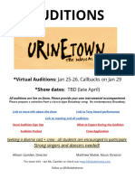 Urinetown Audition Info