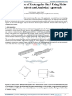 Torsion of Rectangular Shaft Using FEA