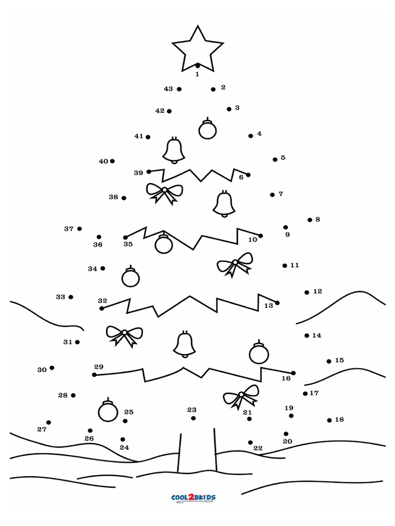 dot to dot christmas tree | pdf