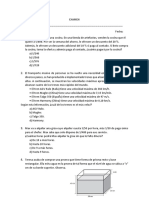 EXAMEN 5to Secuandaria Matematica