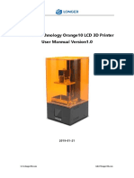 Orange10 3D Printer User Manual