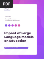 Impact of Large Language Models On Education