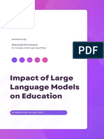 Impact of Large Language Models On Education