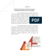 Anexo 1. Estructuración de Proyectos de Inversión Publica en Colombia