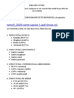 Structuri Demografice Romania X