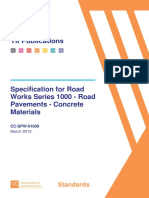 Concrete Specification for Road Pavements