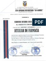 Auxiliar de Farmacia