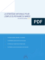 La Stratégie Nationale Pour l’Emploi Du Royaume Du Maroc Document de Synthèse (2015)