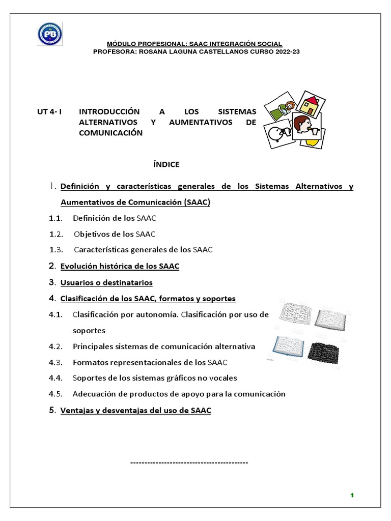 Definición y Uso de SAAC | PDF | Comunicación | Escritura