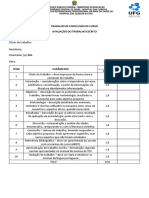 Formulário para Avaliação Do TCC