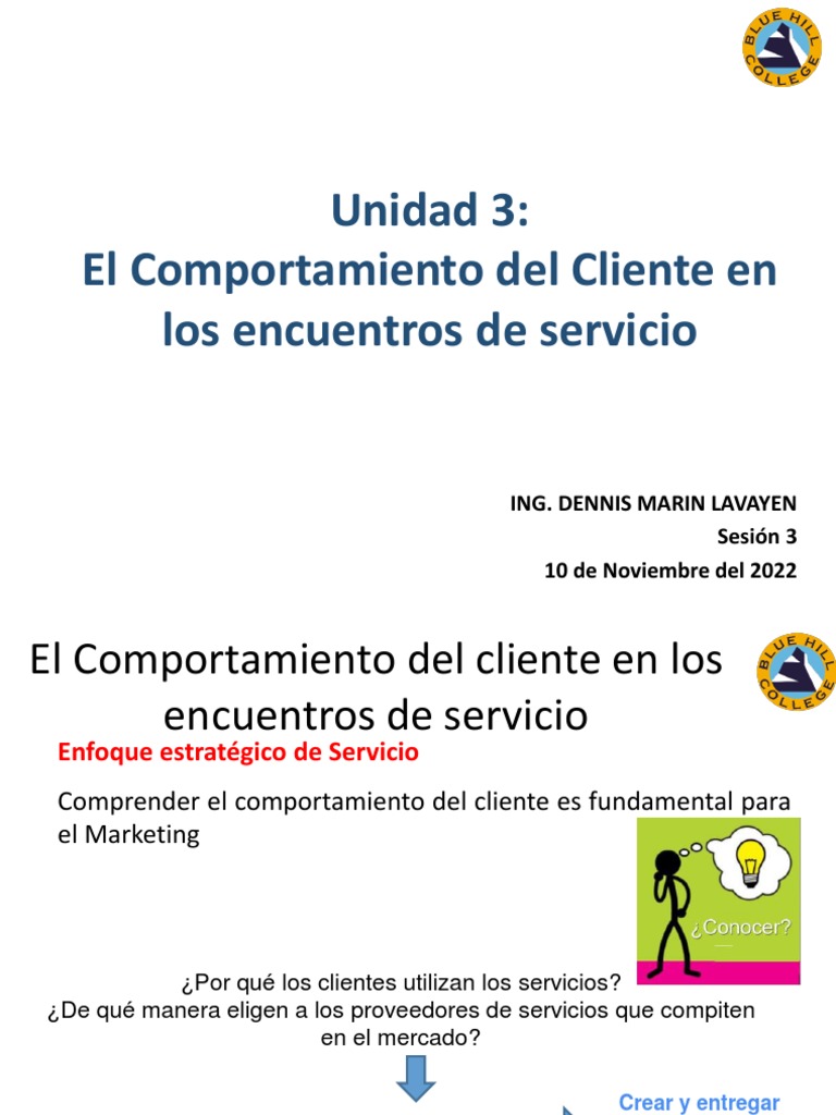Comportamiento del Cliente en Servicios | PDF | Marketing | Comportamiento