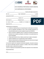 Carta Compromiso 2022 Profesorado Novena Cohorte