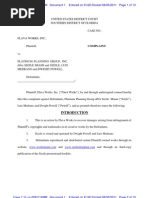 Download Complaint  - Flava Works vs PLATINUM PLANNING GROUP INC dba SIZZLE MIAMI and SIZZLE LUIS MEDRANO and DWIGHT POWELL by Flava Works SN61881064 doc pdf
