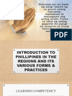 Introduction To Phillipines in The Regions and Its