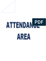 Attendance Signage