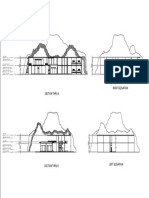 Building elevation and section drawings