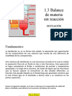 Balance de Materia - Destilación