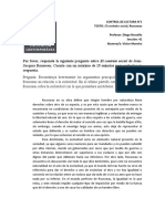 Control de Lectura Rousseau (2do Semestre 2020)