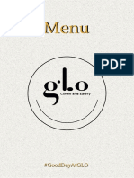 Menu GLO Coffee & Eatery
