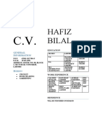 Hafiz Bilal CV