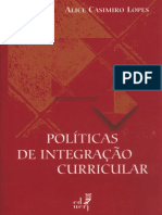 Livro Políticas de Integração Curricular