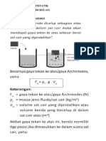 Hukum Archimedes, Pascal, Dan Bejana Berhubungan