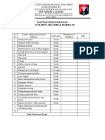 Daftar Kelengkapan Kelas Yang Harus Ada