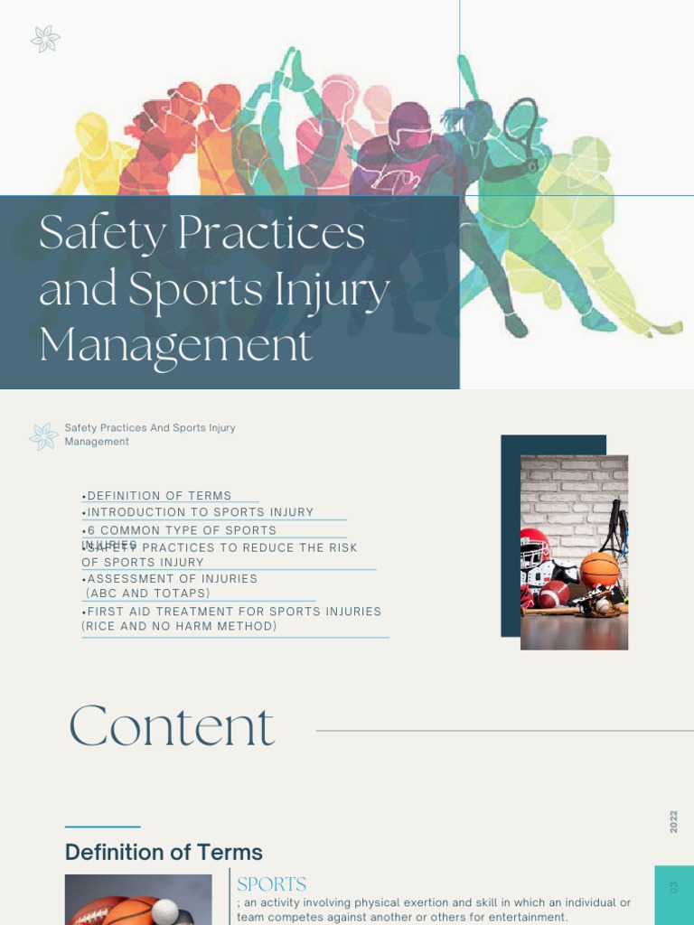 Flipchart on Sports Injury Management | PDF | Knee | Causes Of Death