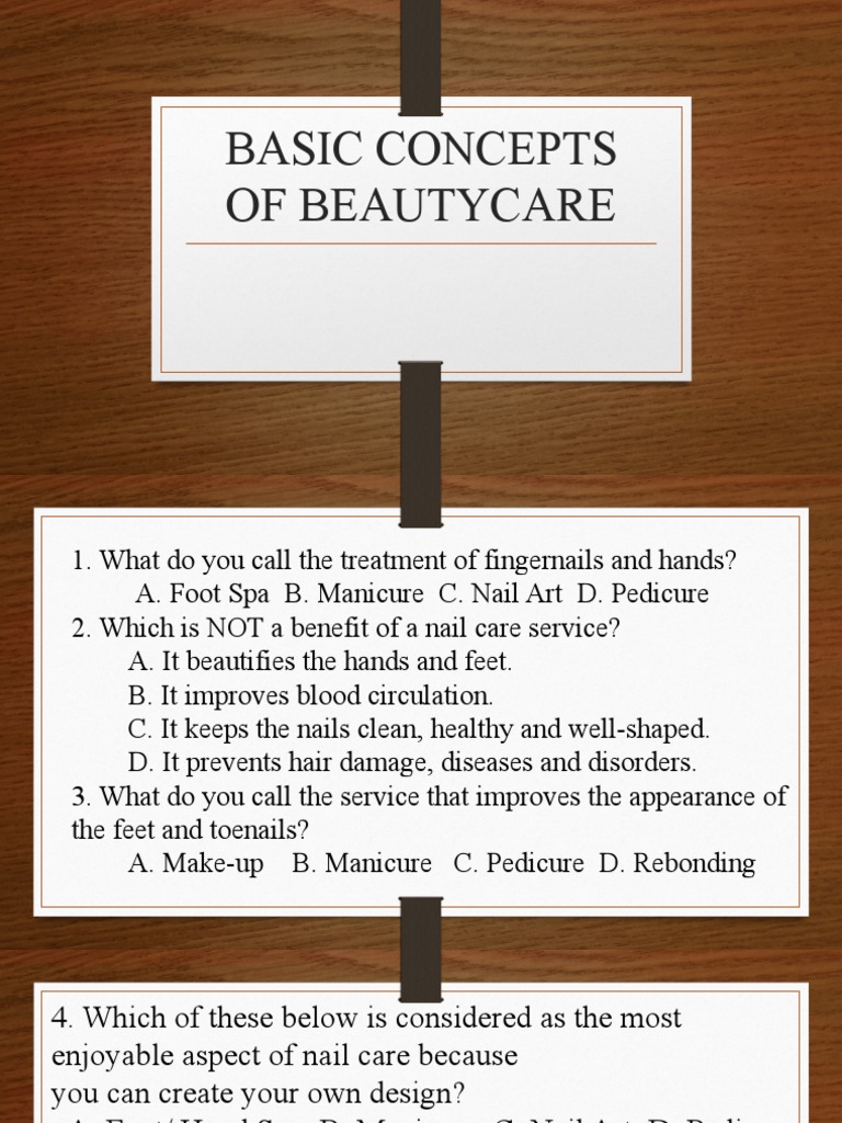 Basic Concepts of Beautycare PDF