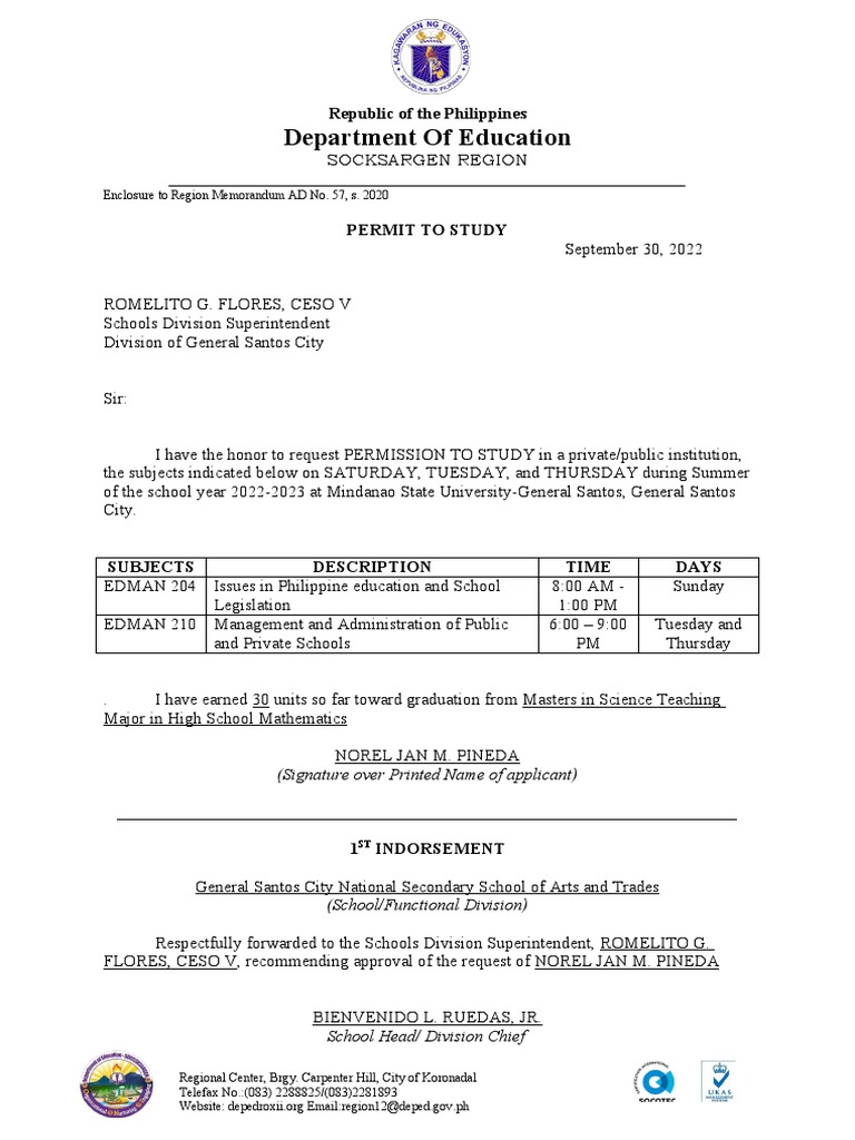 Study Permit | PDF