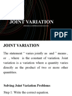 Joint Variation