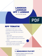 Langkah-Langkah Menyusun RPP 1 Lembar