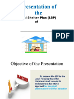 Presenting the Local Shelter Plan of