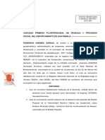 Contestacion de Demanda Despido Injustificado Caso Hipotetico.