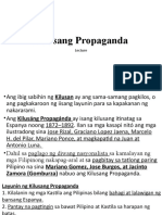 2kilusang Propaganda Lecture