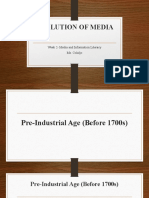 Evolution of Media: Week 2-Media and Information Literacy Ms. Colaljo