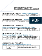 Academias II° Semestre