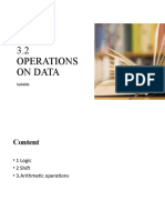 Operation On Data