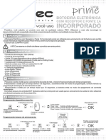 M169 Rev3 BOTOEIRA ELETRONICA COM RECEPTOR E FONTE 1A 1