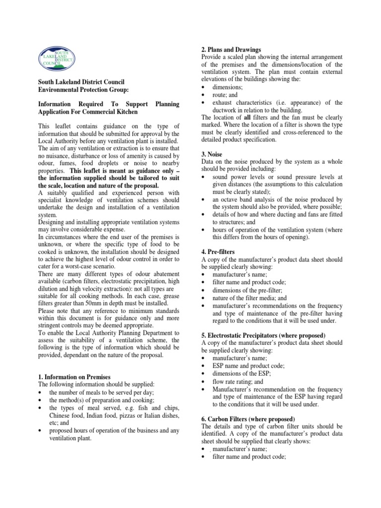 Extraction and Ventilation Guidance | PDF | Duct (Flow) | Ventilation