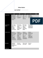 Video Rubric