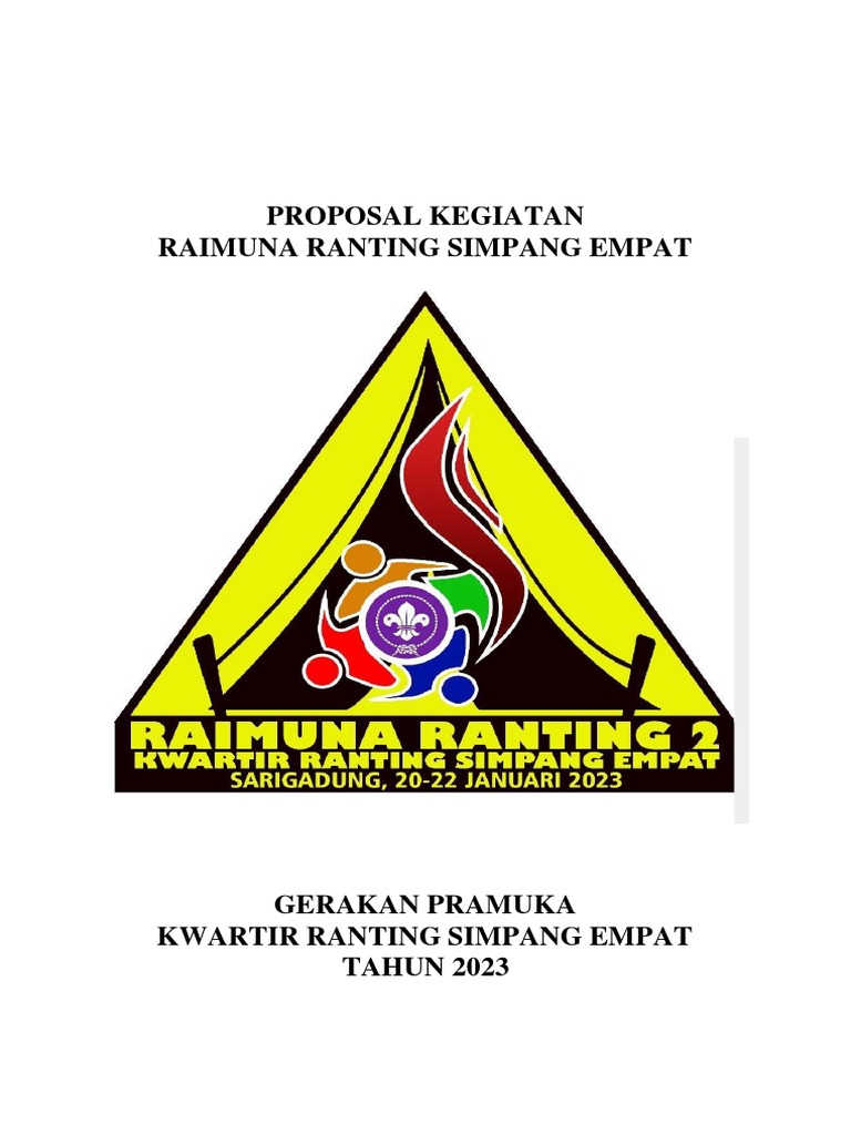 Proposal Kegiatan Raimuna Ranting 2023 | PDF