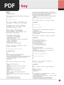 Intermediate Workbook Answer Key