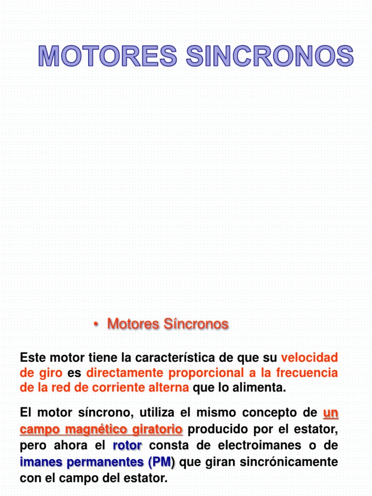 Motores Síncronos de Imanes Permanentes | PDF | Motor eléctrico | Imán