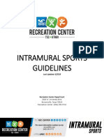 Intramural Sports Guidelines: Last Updated: 6/2018