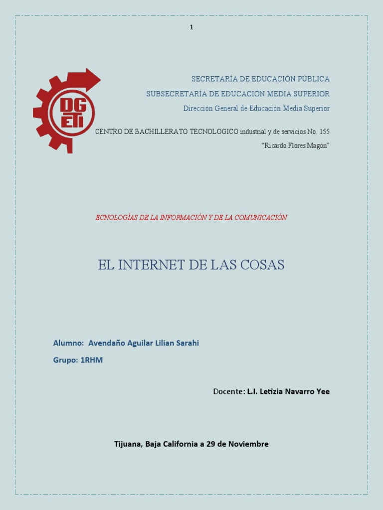El Internet de Las Cosas | PDF | Internet de las Cosas | Computación en ...